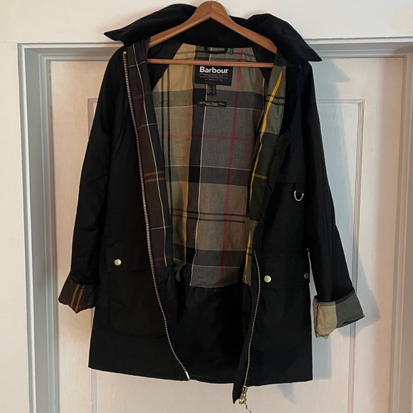 New Barbour Highclere Wax Jacket Size US 4 or UK 8 - Picture 10 of 12